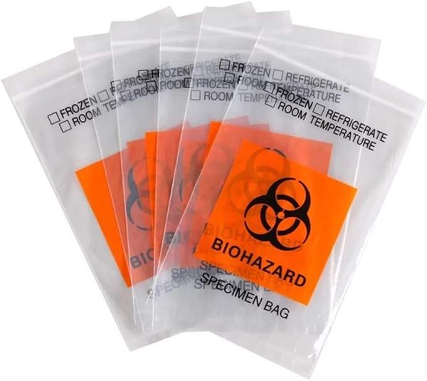 Biohazard Specimen Bag PUNCTURE RESISTANT