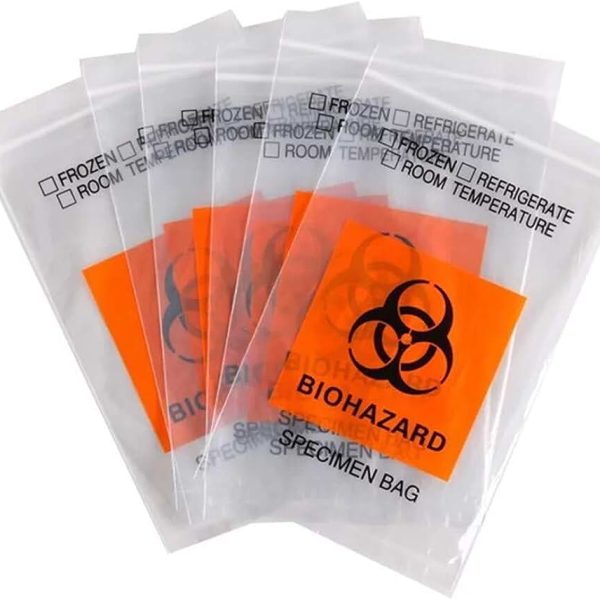 Biohazard Specimen Bag PUNCTURE RESISTANT